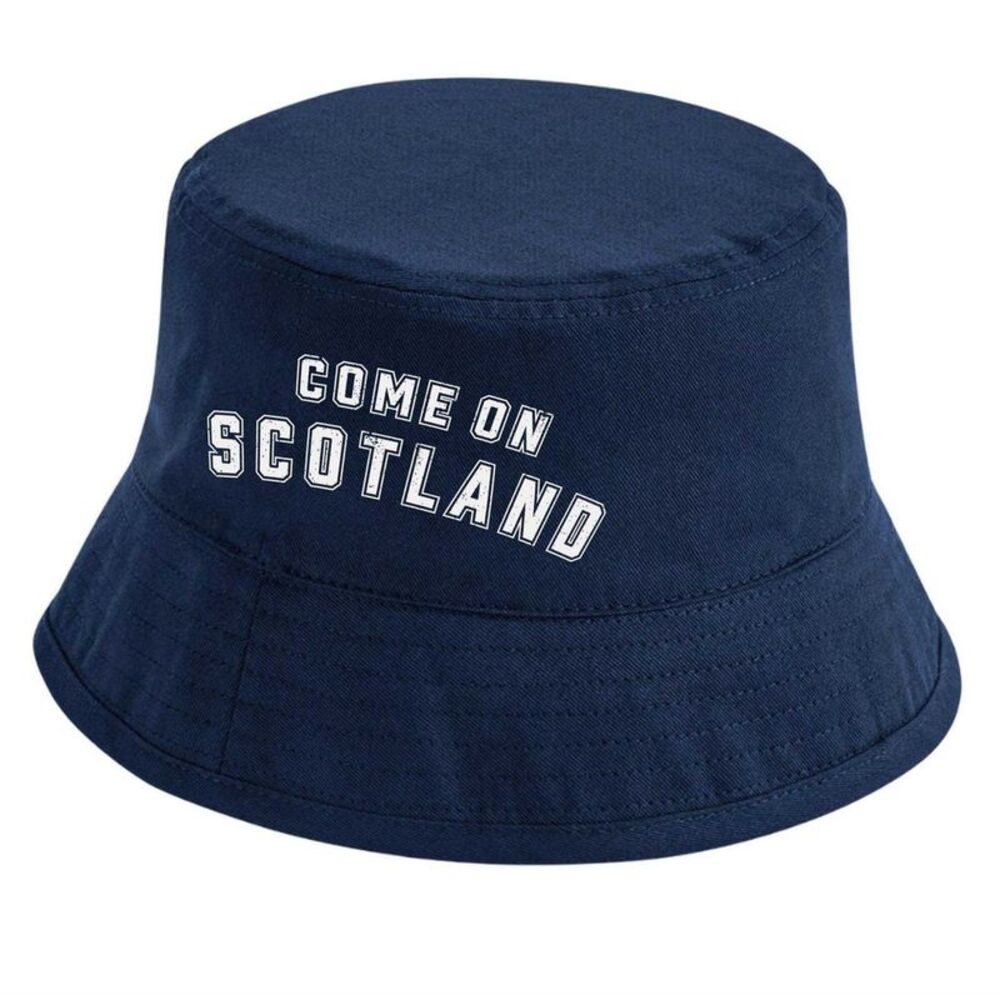 Sport Direct Come On Scotland Bucket Hat / Blue/White